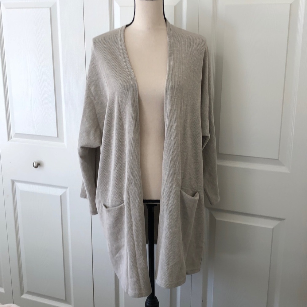 NWT Donni Womens VNeck Open Cardigan OSFA Sandwash